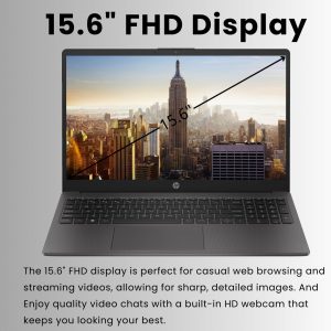HP 255 G10 - Laptop empresarial FHD de 15.6 pulgadas, AMD Ryzen 7 7730U, 16 GB de RAM, SSD PCIe de 1 TB, teclado numérico, cámara web, Wi-Fi 6, HDMI, Windows 11 Pro, negro