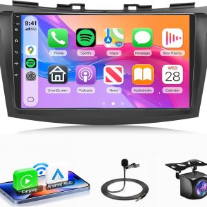 2G+64G Car Radio for Suzuki Swift 2011-2017 Rimoody Android Car Stereo Wireless Carplay Android Auto 9 Inch Touchscreen Bluetooth EQ FM GPS WiFi Mirror Link Backup Camera