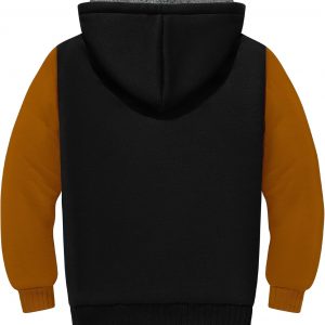 ZITY Boys Zip Up Hoodie Fleece Jacket Kids Sherpa Lined Sweatshirts Outerwear Unisex Warm Winter Coat 6-15 Years Old