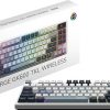 msi Forge GK600 TKL Wireless Sky - Mechanical Linear SWITCHES - Dye-Sublimated PBT Keycaps, Anti-Slip Base, RGB LED, USB 2.0, Bluetooth, 2.4 GHz - Tenkeyless