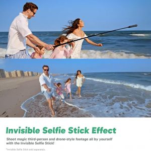 AKASO 360 Cámara de acción a prueba de condiciones climáticas 360° - Video 360 de 5.7K con sensores de 1/2 pulgada 48 MP, foto 360 de 72 MP, 360-SuperSmooth, pantalla táctil de 2.29 pulgadas, efecto