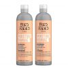 TIGI Bed Head - Juego de champú y acondicionador sin sulfato para cabello seco, cuidado del cabello maníaco de humedad con aceite de argán, 25.36 onzas líquidas, paquete de 2
