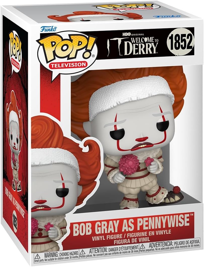 Funko Pop! TV: Welcome to Derry - Bob Gray As Pennywise - Collectable Vinyl Figure - Gift Idea - Official Merchandise - Toys for Kids & Adults - TV Fans - Model Figure for Collectors