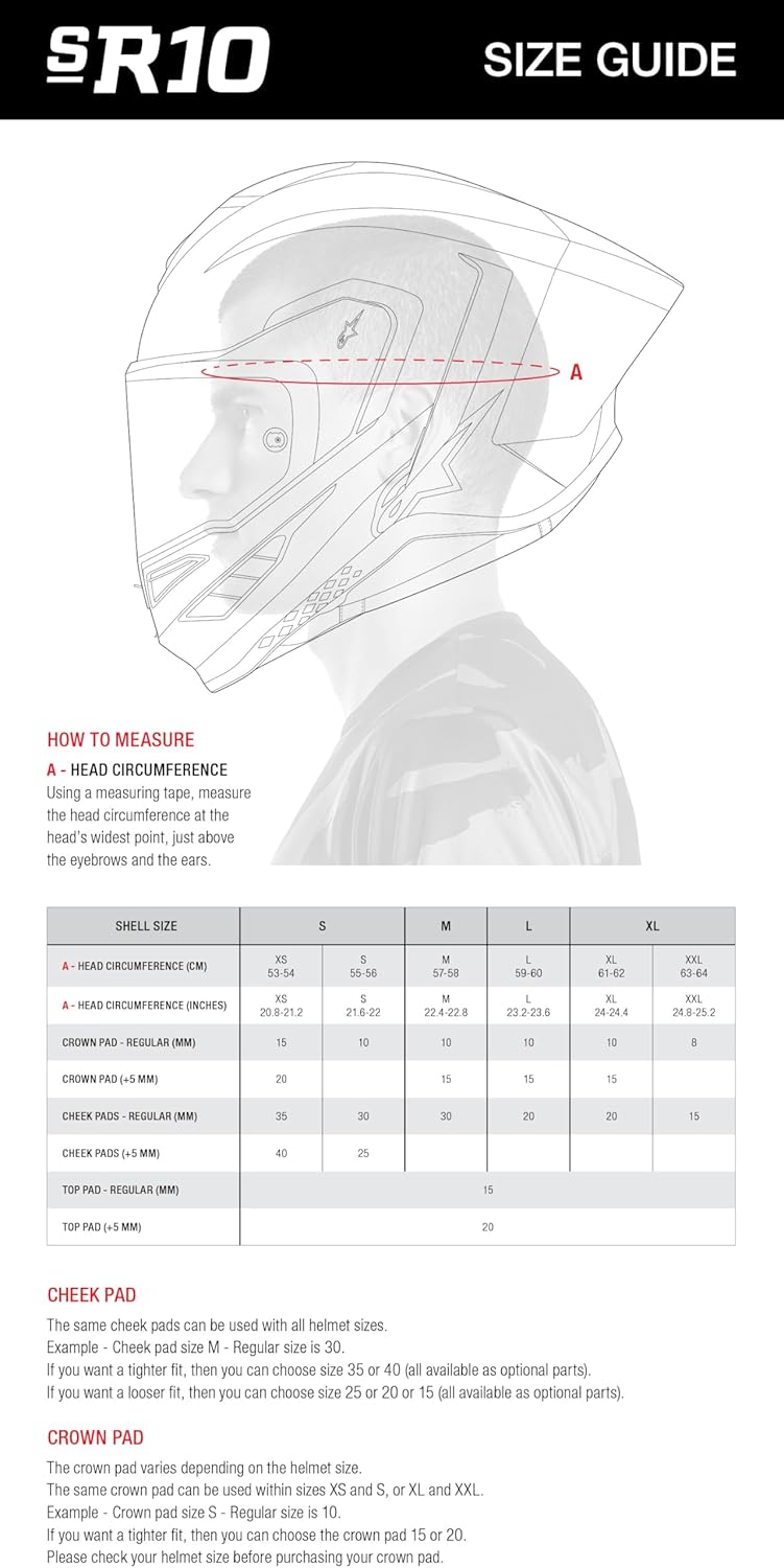 Alpinestars Supertech R10 Element Helmet, Carbon Fiber, Aerodynamic Full-Face Design, Ventilation & Safety, DOT & ECE Certified for Street & Track Riders