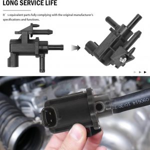 Fraylis Solenoide de purga de bote de vapor 911-087 compatible con Corolla 2004-2008 Matrix 2004-2008 Vibe 2005-2008 Solenoide de válvula de purga