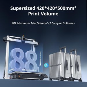 Paquete (Combo Anycubic Kobra 3 Max) Impresora 3D multicolor Anycubic, impresión de alta velocidad de 600 mm/s, gran volumen de construcción de 420x420x500 mm, nivelación automática y placa PEI de