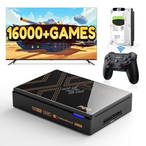 Kinhank Super Console X5 PRO Retro Gaming Console with 16,000+ Games,Android 12.0 OS, Emulator Consoles,8K UHD Output, AV1, WiFi 6 BT 5.0, RK3588S Chipset, Wireless Controller Included
