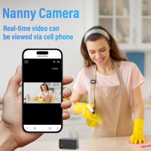 Cámara de Seguridad Mini, 4K Real Full HD, Cámara de Niñera con Dos Conjuntos de Configuración de Reloj de Alarma para Seguridad del Hogar, Visión Nocturna y Alertas de Detección de Movimiento