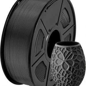 SUNLU PLA 3D Printer Filament PLA Filament 1.75mm, Neatly Wound 3D Printing Filament 1.75mm, Dimensional Accuracy +/- 0.02 mm, Fit Most FDM 3D Printers, 1kg Spool (2.2lbs), Black