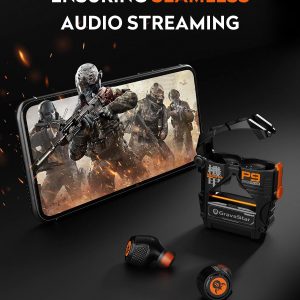 GravaStar Sirius Plus - Audífonos inalámbricos verdaderos, Bluetooth 5.3 con cancelación activa de ruido ANC audífonos, tiempo de reproducción de 28 horas, llamada clara ENC, aplicación de