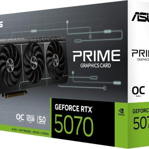ASUS The SFF-Ready Prime GeForce RTX™ 5070 OC Edition 12GB GDDR7 Graphics Card (PCIe® 5.0, 12GB GDDR7, HDMI®/DP 2.1, 2.5-Slot, Axial-tech Fans, Dual BIOS)