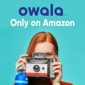 Owala - Botella de agua FreeSip de acero inoxidable con aislamiento, sin bisfenol A, incluye sorbete, para deportes y viajes, 24 oz, Denim
