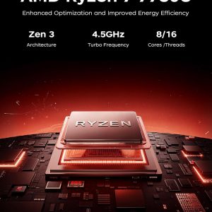 Laptop para juegos 2026 con procesador AMD Ryzen 7 7730U de 8 núcleos (hasta 4.5 GHz, 16 GB DDR4 RAM 512 GB SSD, gráficos AMD Radeon, WiFi pantalla IPS de 6,15.6 pulgadas, cámara web