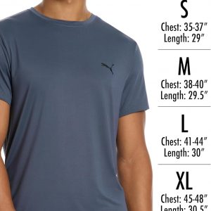 Puma Mens 4 Pack Cotton Crewneck Short Sleeve T-Shirt