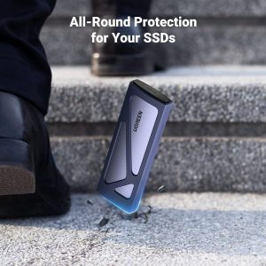 UGREEN Carcasa SSD, Externa USB C Sin Herramientas, Adaptador/Lector M.2 NVMe a USB de 10Gbps Soporta Claves M y B&M y Tamaño 2230/2242/2260/2280 SSDs
