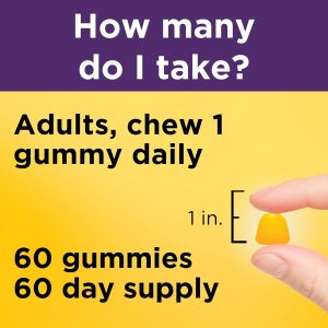 Nature Made, Gomitas de colágeno, 100 mg de colágeno hidrolizado, ayuda a mantener la piel sana; sin gluten, limón, 60 unidades