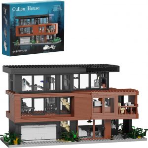 Set de Construcción de Casa Compatible con Bloques de Arquitectura Lego Fans de Películas Románticas Casa Creativa Regalo para Adultos Halloween Navidad San Valentín (864 Piezas)