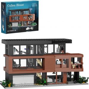 Set de Construcción de Casa Compatible con Bloques de Arquitectura Lego Fans de Películas Románticas Casa Creativa Regalo para Adultos Halloween Navidad San Valentín (864 Piezas)
