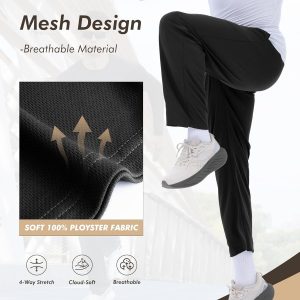 3 Pack Mens Sweatpants with Pockets - Mesh Open Bottom Athletic Joggers for Men Loose Fit Gym Workout Running Casual Pants