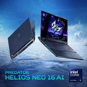 acer Predator Helios Neo 16 AI Gaming Laptop | Intel Core Ultra 9 Processor 275HX | NVIDIA GeForce RTX 5070 Ti | 16" WQXGA 240Hz G-SYNC | 16GB DDR5 | 1TB Gen 4 SSD | Killer Wi-Fi 6E | PHN16-73-92B8