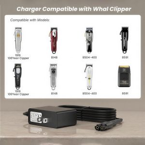 4V Clipper Charger Cord Compatible with Wahl Magic Clipper Cordless 8164 8591 8148 8504, 5-Star Trimmer, 1919 100 Year Hair Clipper