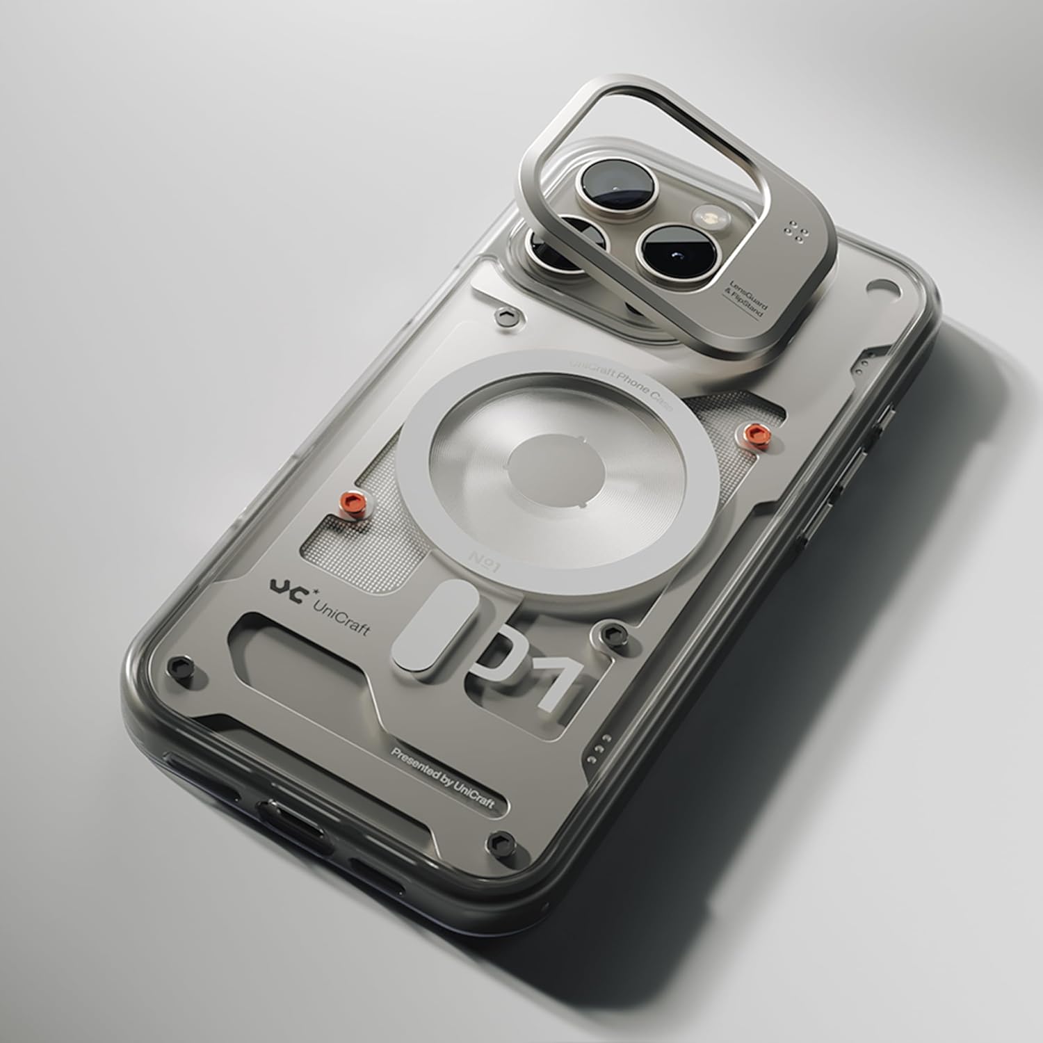 UniCraft No.01 for iPhone 16 Pro Max Case | Ti Alloy | LensGurad | Compatible with MagSafe