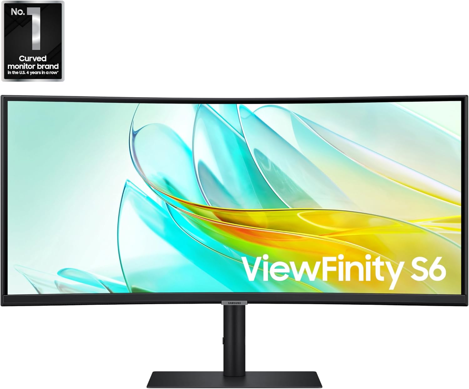 Samsung 34” ViewFinity S65UC, Ultra-WQHD, 100Hz, AMD FreeSync™ HDR10, Monitor curvo con altavoces incorporados, USB-C, interruptor KVM, LS34C654UANXGO, 2025