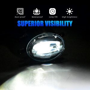 LED Fog Lights Assembly Compatible with Toyota Corolla 2011 2012 2013, Bumper Driving Fog lamp, DOT Certified - 1 Pair