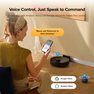 roborock Q7 M5 Robot Vacuum and Mop Combo, 10,000Pa HyperForce Suction, Robotic Vacuum Cleaner, Dual Anti-Tangle System, APP-Controlled Mopping, LiDAR Navigation, for Pet Hair and Carpet, Black