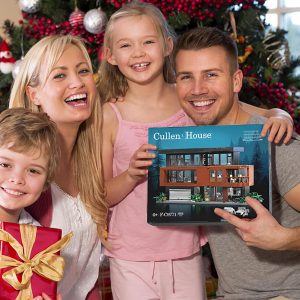 Set de Construcción de Casa Compatible con Bloques de Arquitectura Lego Fans de Películas Románticas Casa Creativa Regalo para Adultos Halloween Navidad San Valentín (864 Piezas)