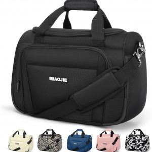Maleta de mano para debajo del asiento, bolsa de viaje ligera para fin de semana, bolsa de lona para pasar la noche para viajes, artículos esenciales de viaje, bolsa de viaje personal para mujeres y