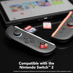 Lexar Tarjeta microSD Express Play PRO de 512 GB, UHS-I, C10, U3, V30, Full HD, 4K, tarjeta de memoria de hasta 900/600 MB/s, compatible con Nintendo-Switch 2, ASUS ROG Ally, Steam Deck, Gaming