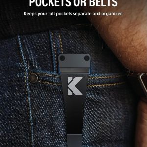 Key Organizer Key Holder Compact Key Case Minimalist Metal Key Chain Key Holder for Keychain Secures 8-10 Keys EDC