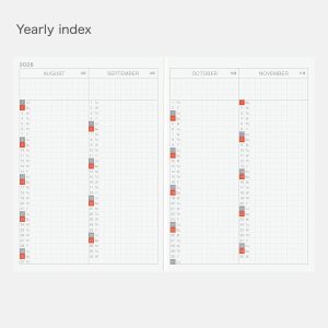 Hobonichi Techo 2026 - Libro original A6, inglés, diario, inicio de enero, inicio de lunes, planificador
