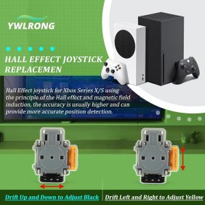 4Pack Joysticks for Xbox Series S/X Hall Effect Joystick Replacement for Xbox Series S/X 3D Analog Sensor Module Thumb Stick Controller Accessories Parts with Repair Tools