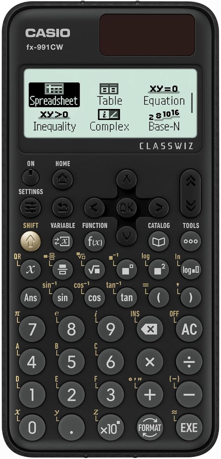 Casio fx-991CW– Advanced Scientific Calculator with High-Res 4-Tone Display | Natural Textbook Display | 540+ Functions, Numeric Calculus, Matrix Solver | Ideal for Engineering, Science & Exams