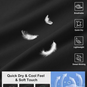 COOFANDY Men's Casual Shorts 7" Stretch Golf Shorts with 4 Pockets Quick Dry Lightweight Shorts Dress for Hiking Work