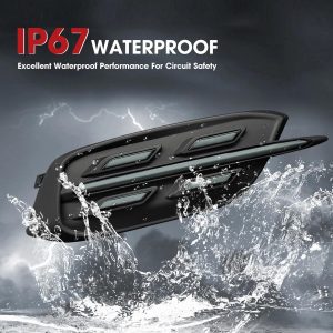 SINYATO INDUST Luces LED de reflector de parachoques trasero para Civic LX EX Sedán de 10ª generación 2016-2021, luces traseras de freno y marcha atrás con intermitentes secuenciales dinámicos y