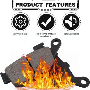LOCOPOW Front & Rear Brake Pads for Honda CB500F CB300F CB500X CBR250R CBR300R CBR500R CMX300 CMX500 Rebal 300 500 CTX700 NC700 NC750 2011-2023