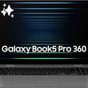 Samsung PC Galaxy Book5 Pro 360 Copilot+ de 16 pulgadas, computadora AI, procesador Intel Core 7 Ultra, pantalla táctil AMOLED 3K (2880 x 1800), S Pen, 120Hz, Dolby Atmos, laptop para estudiantes