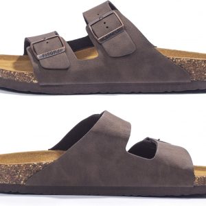 Fitory Sandalias para hombre, dan soporte al arco del pie, llevan correas con hebillas ajustables, plantilla de corcho, tallas 7 a 14.5