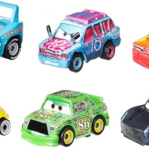 Mattel Disney and Pixar Cars Mini Racers 10-Pack, Collectible Set with 10 Toy Vehicles, Fan-Favorite Characters (Amazon Exclusive)