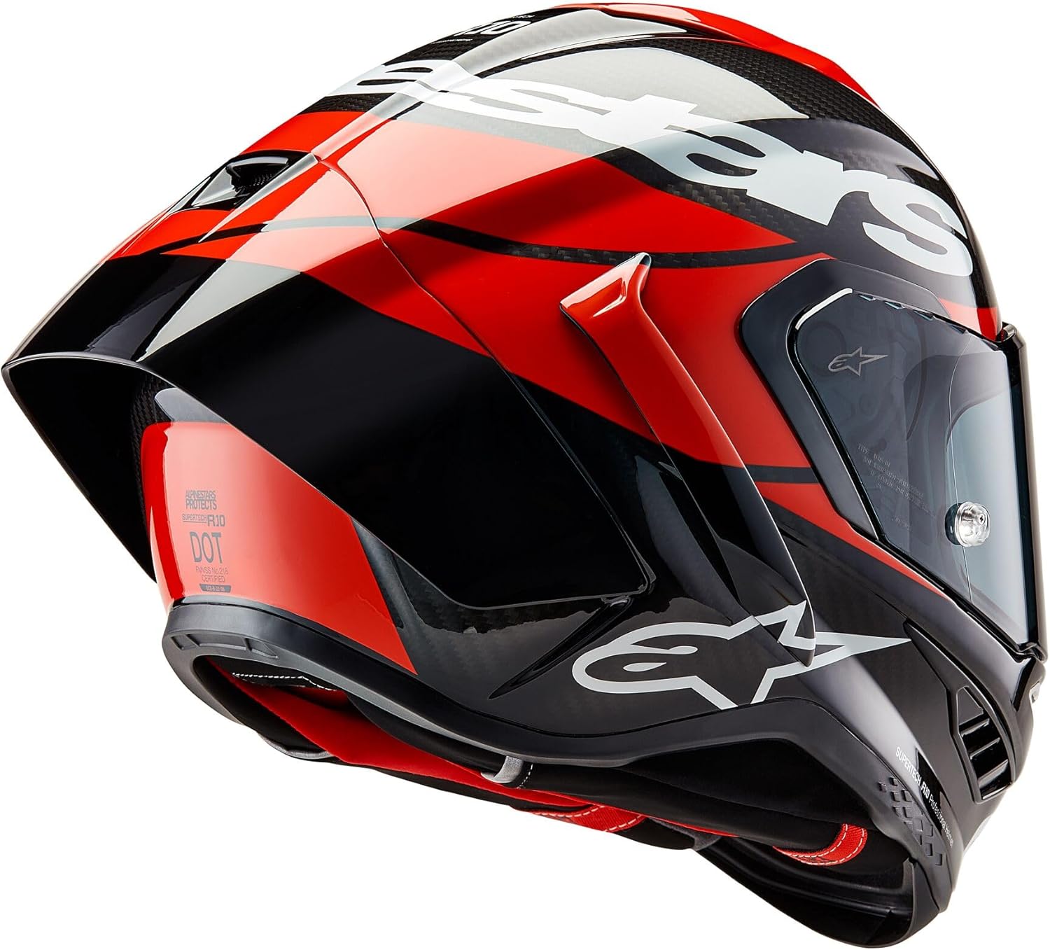 Alpinestars Supertech R10 Element Helmet, Carbon Fiber, Aerodynamic Full-Face Design, Ventilation & Safety, DOT & ECE Certified for Street & Track Riders