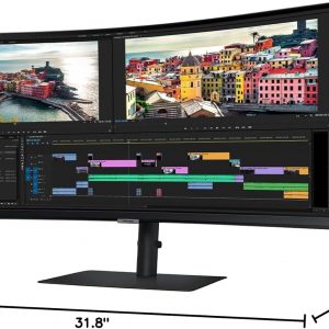 Samsung 34” ViewFinity S65UC, Ultra-WQHD, 100Hz, AMD FreeSync™ HDR10, Monitor curvo con altavoces incorporados, USB-C, interruptor KVM, LS34C654UANXGO, 2025