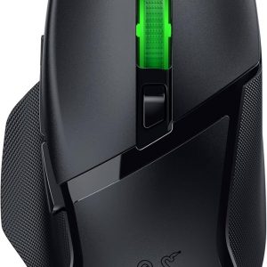 Razer Basilisk V3 X HyperSpeed Customizable Wireless Gaming Mouse: Mechanical Switches Gen-2-5G Advanced 18K Optical Sensor - Chroma RGB 9 Programmable Controls 535 Hr Battery Classic Black