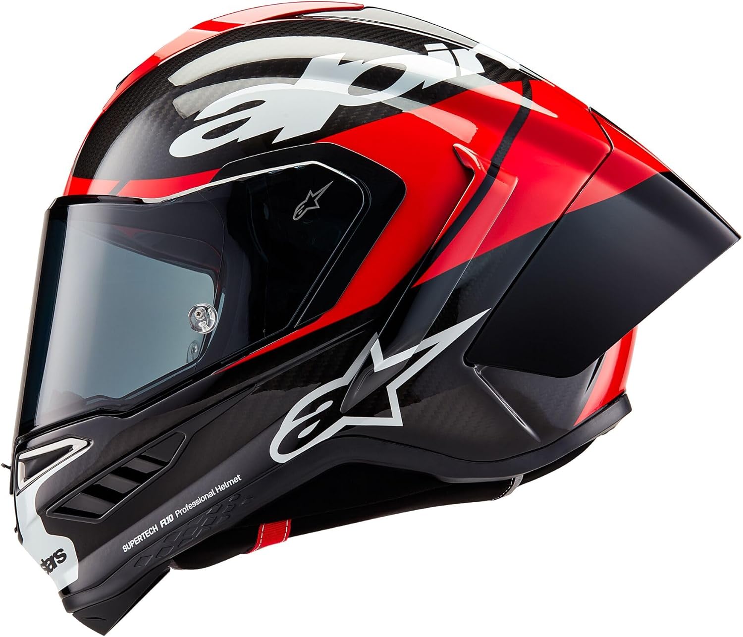 Alpinestars Supertech R10 Element Helmet, Carbon Fiber, Aerodynamic Full-Face Design, Ventilation & Safety, DOT & ECE Certified for Street & Track Riders