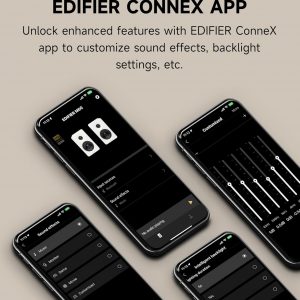 Edifier M60 Multimedia Speaker Bluetooth 5.3, 66W RMS, Hi-Res Audio & Hi-Res Wireless Audio, LDAC,3" Mid Bass & 1" Tweeter, USB-C & Aux Inputs, Compact Desktop Speaker – Classic Oak