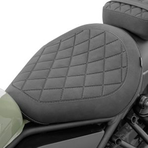 Motorcycle Front Driver Comfort Seat Fit fot Rebel CMX 500 300 2017 2018 2019 2020 2021 2022 2023 2024 2025 2026, Rider Saddle Solo Cushion Pillion Pad, Black