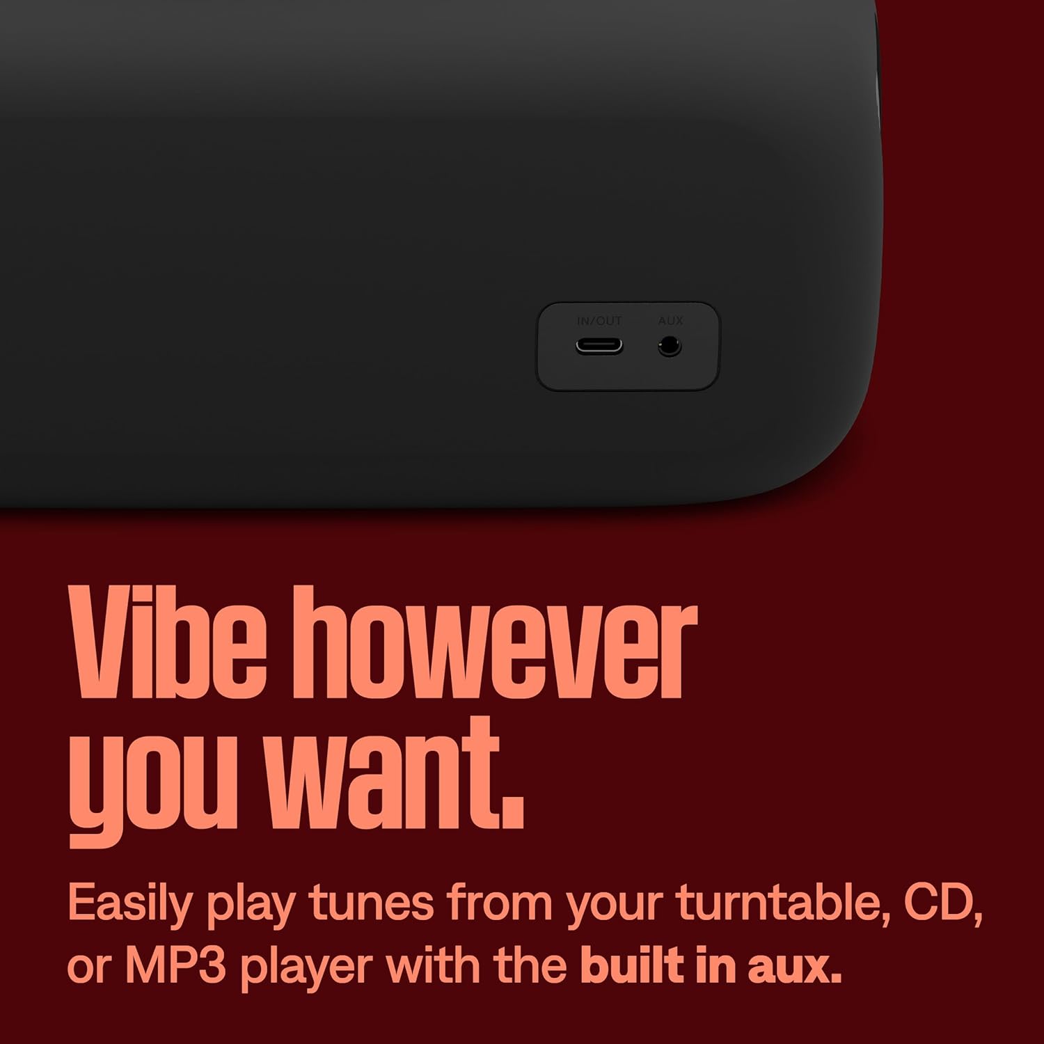 Bose SoundLink Max Bluetooth Speaker - Portable Wireless Party Speaker, IP67 Waterproof, Rope Handle, Up to 20 Hours of Playtime, USB-C, Built-in 3.5mm AUX Input, Black