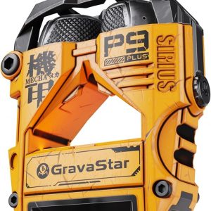 GravaStar Sirius Plus True Wireless Earbuds, Bluetooth 5.3 Active Noise Cancellation ANC Headphones, 28H Playtime, ENC Clear Call, Customization App, IPX4 for Sports/Work -Yellow